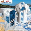 Wordmark Wave Detroit Lions Typography Hawaiian Shirt